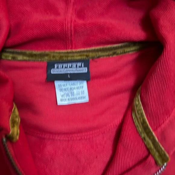 Ferrari Mens Red Hoodie - Picture 5 of 6